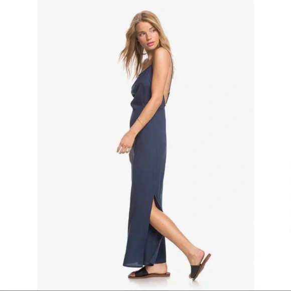 Roxy Navy Blue Jumpsuit - Picture 3 of 9